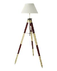 Surveyors Tripod Lamp, Red/White