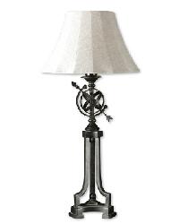 Black Slate Table Lamp