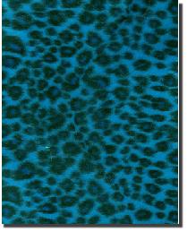 Soft Fur Cheetah Blue 