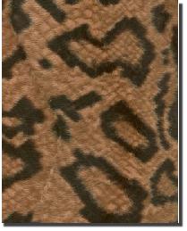 Soft Fur Snake Gold Black 