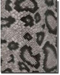 Soft Fur Snake Silver Black 