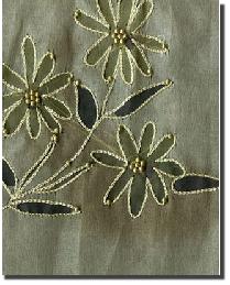 Embroidered Silk Fabric