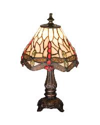 Tiffany Scarlet Dragonfly Mini Lamp