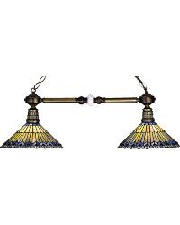 Jeweled Peacock Two Light Bar