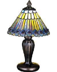 Jeweled Peacock Mini Lamp