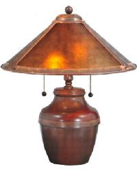 Amber Mica Table Lamp