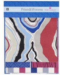 Tobi Fairley Prints And Wovens Suburban Blue Pink Bright Duralee Fabrics
