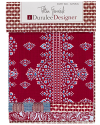 Tilton Fenwick 2 Poppy Red Natural Duralee Fabrics