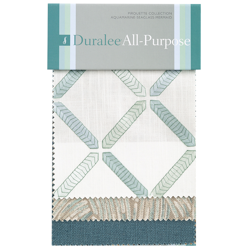Pirouette All Purpose Aquamarine Seaglass Mermaid Duralee Fabrics