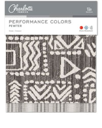 Performance Colors Pewter Charlotte Fabrics