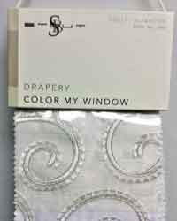 Color My Window Frost Alabaster Stout Fabric