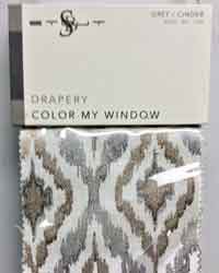 Color My Window Grey Cinder Fabric