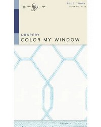 Color My Window Blue Navy Stout Fabric