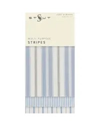 Just Stripes Denim Slate Stout Fabric