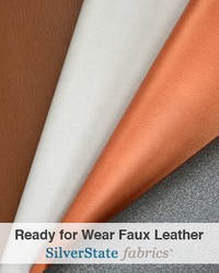 Ready for Wear Faux Leather Silver State Fabrics