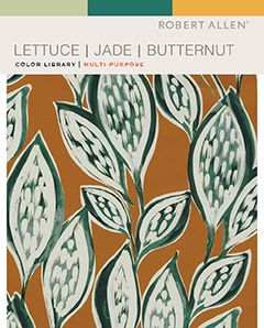 Epicurean Color Lettuce Jade Butternut Robert Allen Fabric