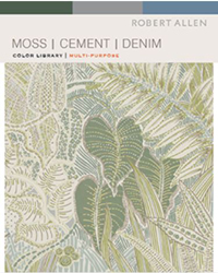 Moss Cement Denim Fabric