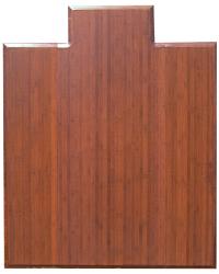 DARK CHERRY Bamboo Tri-Fold Office Chair Mat