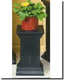 Mini Black Wash Wood Display Pedestal