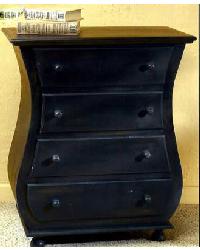 Bombay Style Chest Black Wash