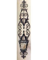 Wall Hurricane Holder Black
