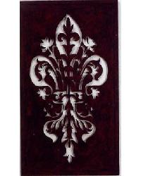 Cut Out Fleur de Lis Accent Brown