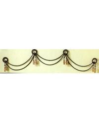 Swag Wall Grille w/Wood Tassels Burnished Gold