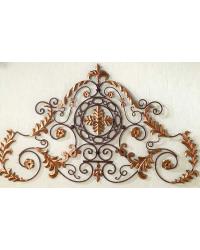 Palace Wall Grille Rustic Brown with Antique Gold