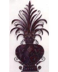 Wall Urn Burnished Green/Brown