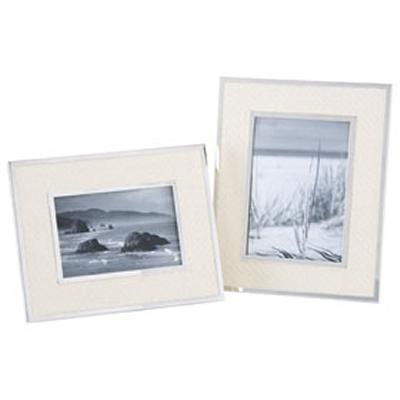 Lazy Susan Raffia Frames with Nickel Edge  Picture Frames