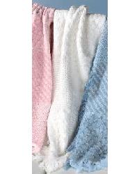 Cuddle Blocks Mini Throw Pink, White, Blue