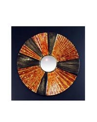60432 Mirror Round on Wood Board