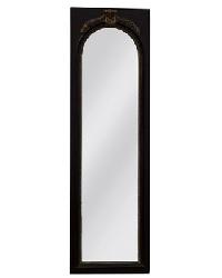 Antiqued Wood Framed Dressing Mirror