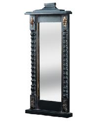 Black and Gold Wood Framed Mirror Black and Gold