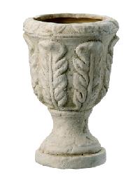 Small Chalk White Terracotta Urn Chalk White