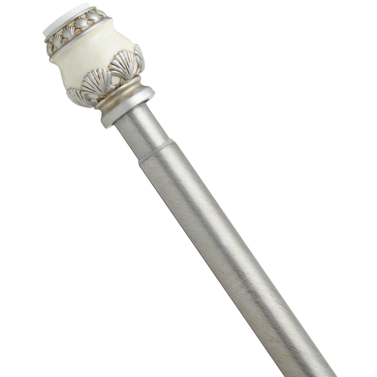 Seaside Decorative Tension Rod Silver InteriorDecorating