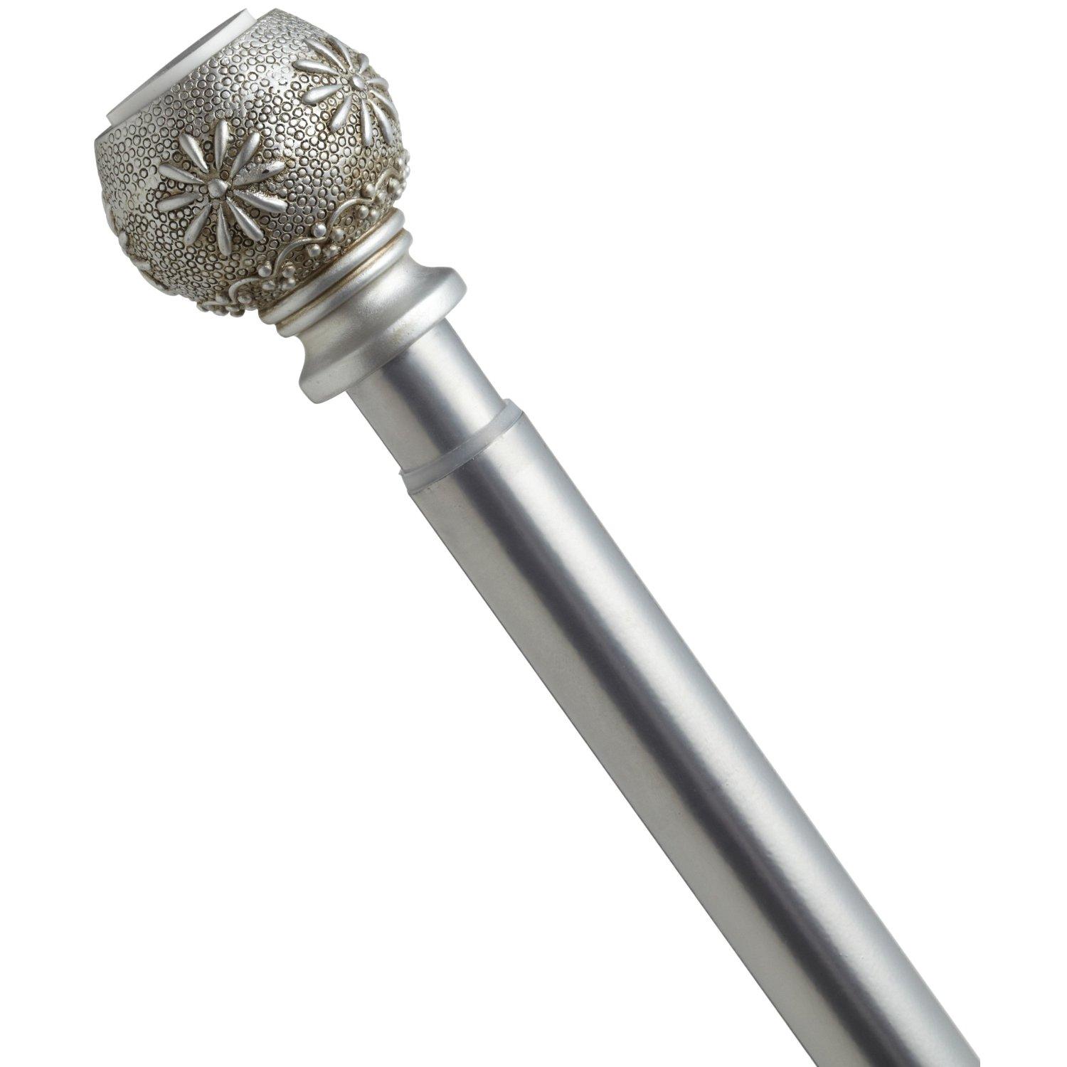 Sheffield Decorative Tension Rod Silver InteriorDecorating