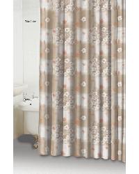Nadine-Taupe Shower Curtain