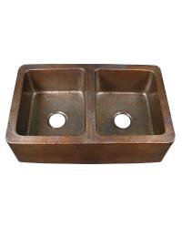 Farmhouse Double Copper Kitchen Sink