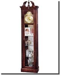 Cherish Curio Floor Clock Windsor Cherry