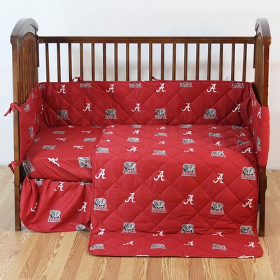 College Covers Alabama Crimson Tide Crib Bedding Set  College Baby Bedding