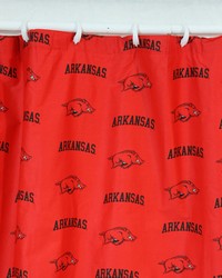 Arkansas Razorbacks Standard Shower Curtain