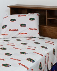 Florida Gators Sheet Set - White