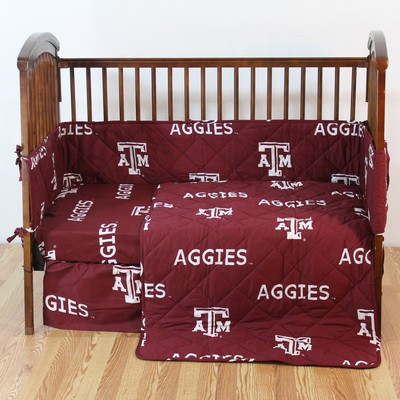 College Covers Texas A&M Aggies Crib Bedding Set  College Baby Bedding