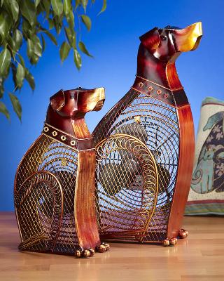 fan fans table fan table fans decorative table fans deco breeze decorative table fan kids fans dog dogs dog decor Figurine Fan - Dog DBF0359 127007 