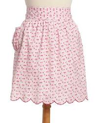 Pink Cherry Gingham Apron