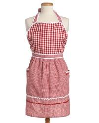 Vintage Check Red/White Apron