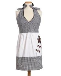 Embroidered Flowers Apron