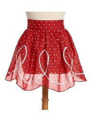 Red and White Polka Dots with Ric Rac Apron