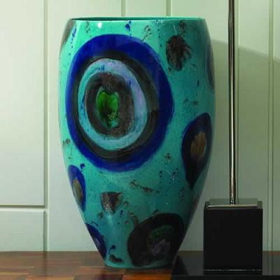 Global Views Blue Spots Vase in 2010 Supplement - Vases 1731 
